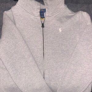 Polo by Ralph Lauren Light Gray Zip-Up sweater